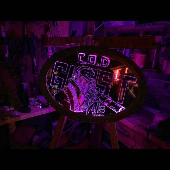 My etched mirror art hope you enjoy - Picture 8 of 13